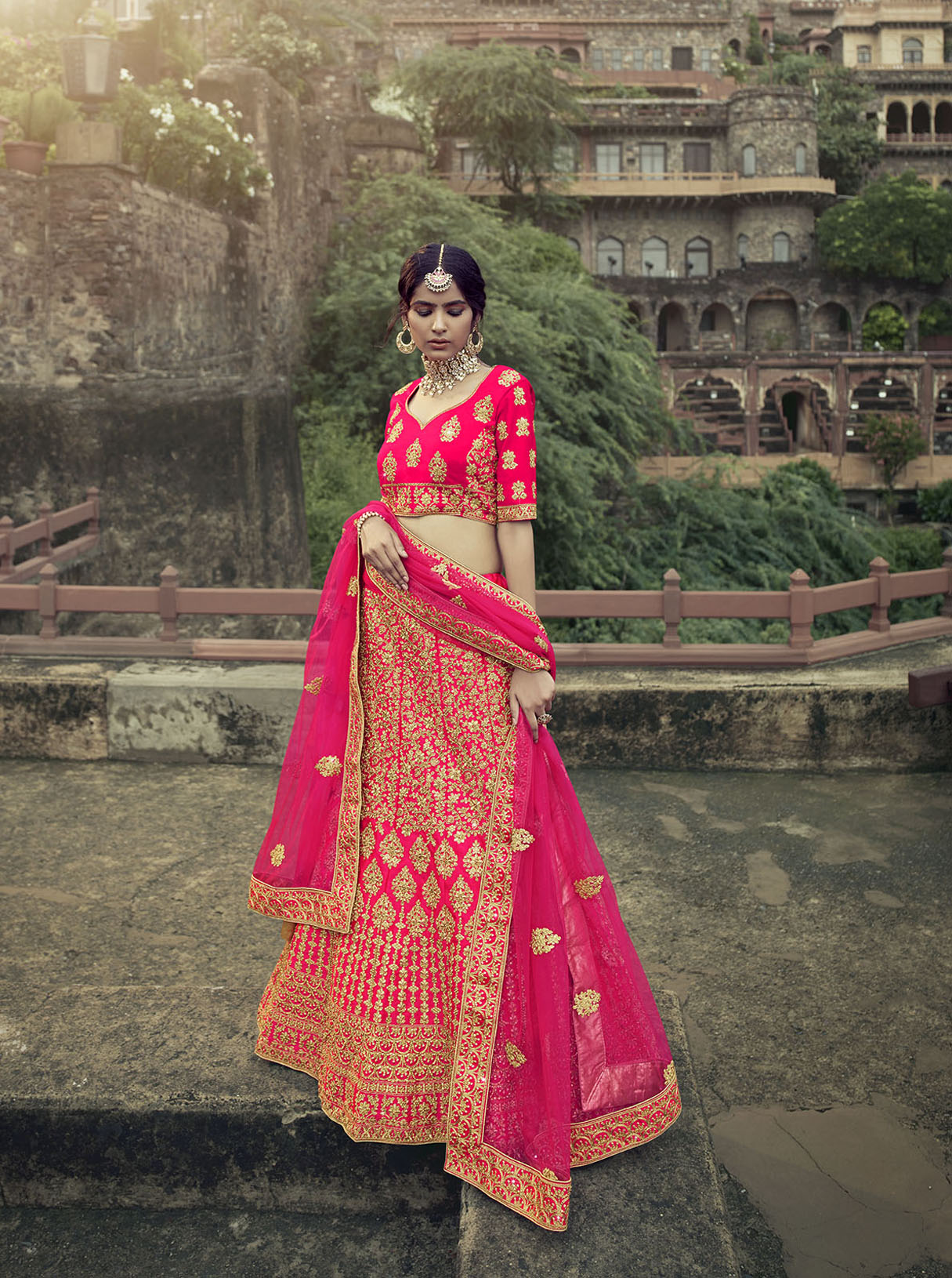 pink-heavy-embroidered-satin-lehenga-choli