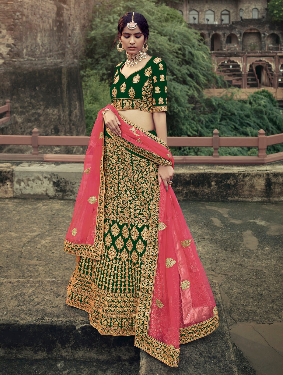 pink-heavy-embroidered-satin-lehenga-choli-rich-net-dupatta