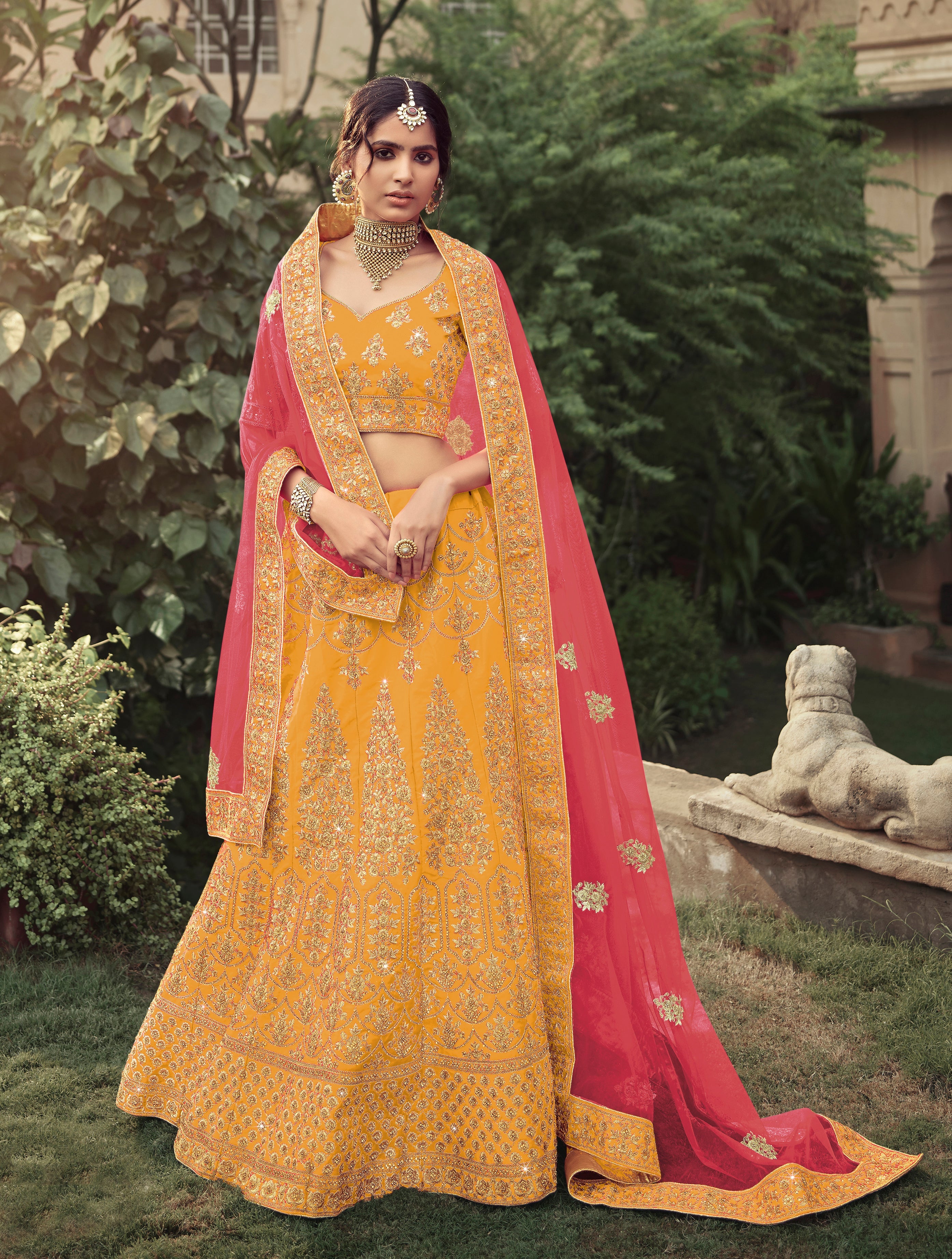 pink-heavy-embroidered-satin-lehenga-choli-rich-net-dupatta